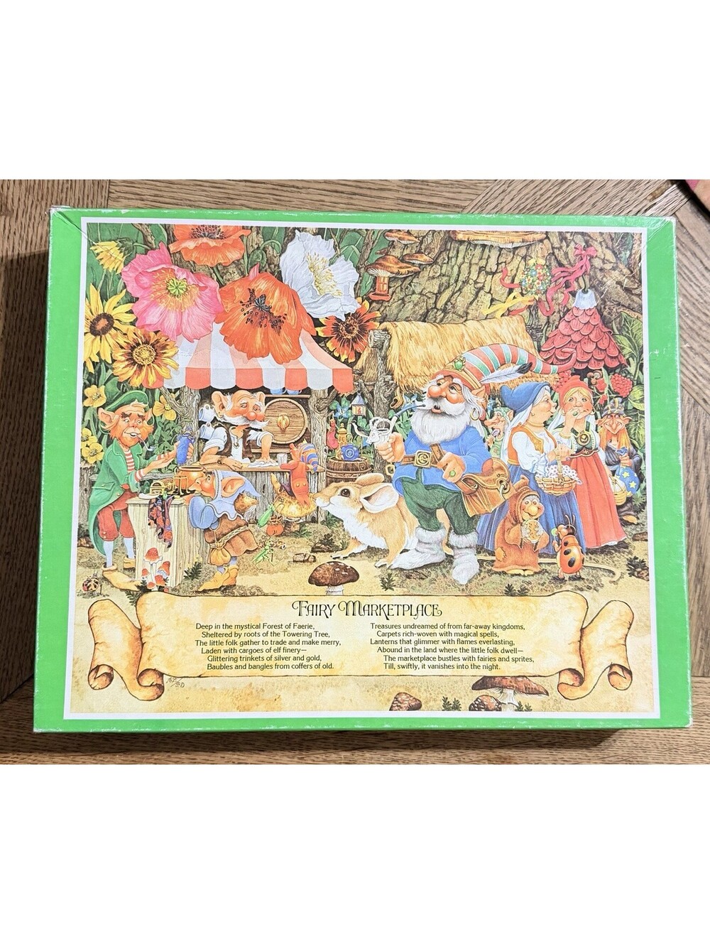 RARE Fairy Marketplace Vintage 1980 Jigsaw Puzzle from Current 500 Piece Fantasy